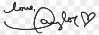 Taylor Swift Signature Png Clipart