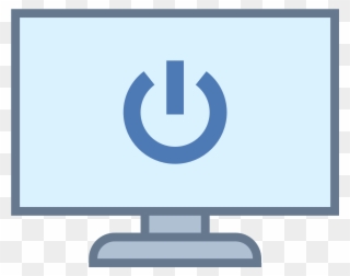 Monitor Icon With Text Clipart