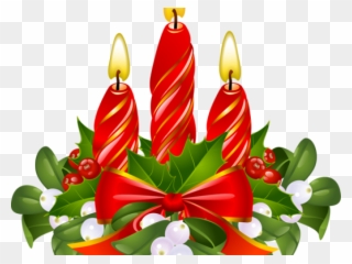 Related Cliparts - Christmas Candle Clipart Png Transparent Png