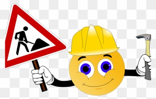 2019 Revision 2019 Und Sperrung Relaxbereich - Smiley Baustelle Clipart