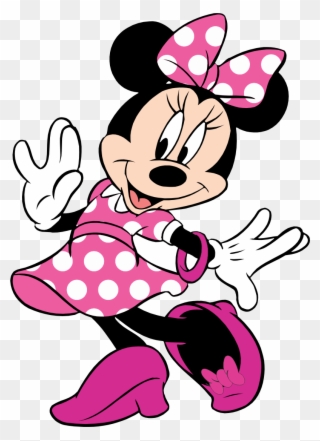 Turma Do Mickey Minnie Rosa 3 Png Imagens E Moldes - Cartoon Mickey Mouse Girl Clipart