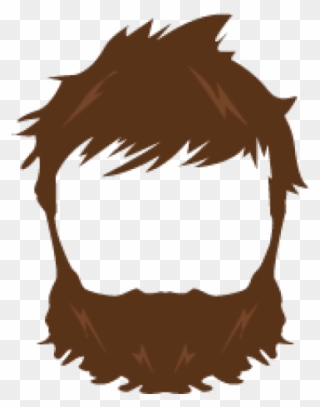 Long Hair Clipart Bushy - Cartoon Brown Boy Hair Png Transparent Png