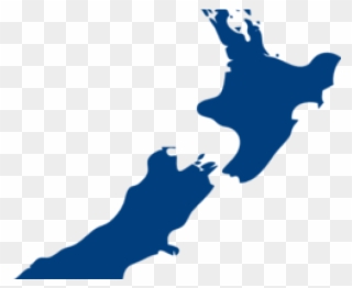 Map Clipart New Zealand - New Zealand Country Outline - Png Download