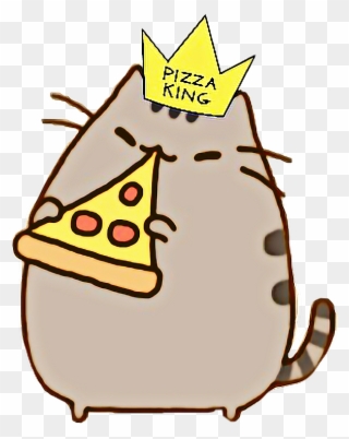 Scfastfoods Sticker - Pusheen Cat With Pizza Clipart