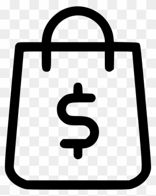 Shopping Bag Shop Money Finance Dollar - Shopping Bag Icon Png Clipart