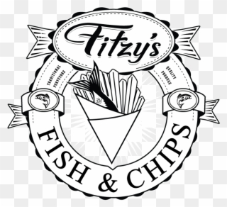 Home Fitzy's Fish Chips - Emblem Clipart