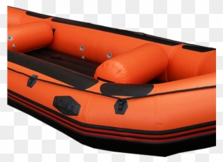 Row Boat Clipart Lifeboat - Inflatable Boat - Png Download
