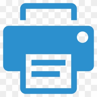 Blue Icon Printer Png - Blue Printer Icon Transparent Clipart