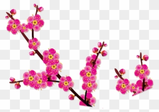 Download Poster Blossom Transprent Png - 梅花 素材 中國 風 Clipart
