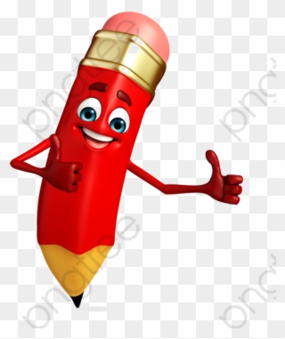Holding A Pencil Pencil In Hand Clipart - سكرابز ادوات مدرسية - Png Download
