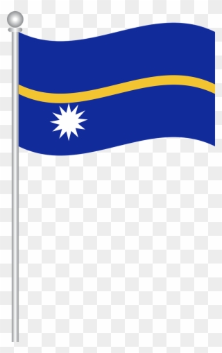 Flag Of Vector Graphics,free Pictures - Nauru Flag Png Clipart