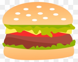 Burger Vector With Transparent Background - Cheeseburger Clipart