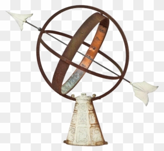 Vintage Sundial Sphere With - Armillary Sphere No Background Clipart