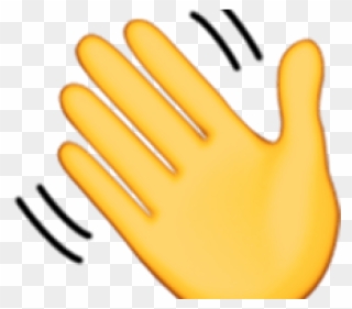 Hand Emoji Clipart Hand Wave - Waving Hand Emoji No Background - Png Download