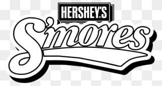 S'mores Logo Black And White - Hershey Company Clipart