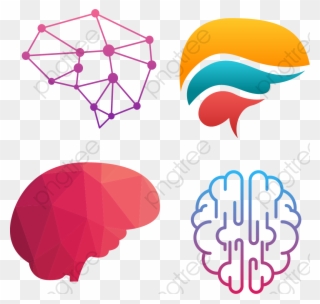 Brain Png Geometric - Brain Structure Logo Clipart