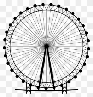 Tap On Any Area To Get More Details - Ferris Wheel Png Silhouette Clipart