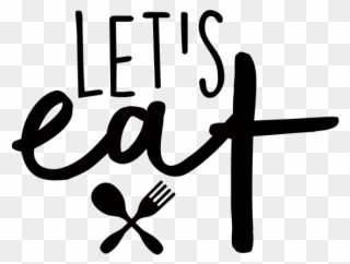 Lets Eat - Calligraphy Clipart