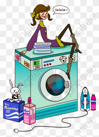 Clean Clothes Clipart - Washing Machine Clip Art - Png Download