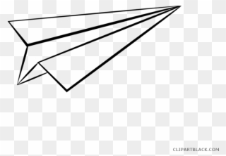Paper Airplane Transportation Free Black White Clipart - Paper Plane Clip Art - Png Download