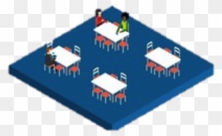 Cafeteria- Zona De Comidas - Cartoon Clipart