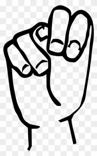 File Sign Language - N In American Sign Language Clipart
