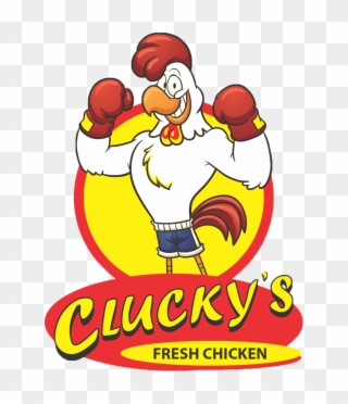 More About Cluckys - Boxing Chicken Clipart