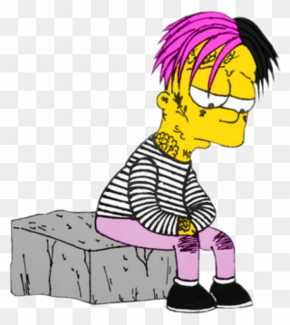 Bart Drawing Sad Memezasf Supreme Simpsons Thesimpsons - Bart Simpson Sad Png Clipart