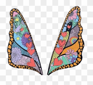 #wings #butterfly #taylorswift #taylor #swift #flower - Taylor Swift Butterfly Mural Nashville Clipart