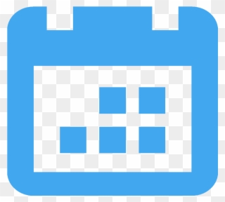 Blue Calendar Icon Png - Week Symbol Clipart