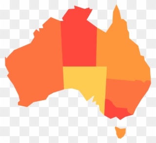 Wa - Cool Map Of Australia Clipart