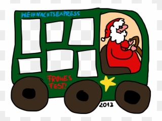 Christmas Express Template Frame Photo Collage - Christmas Collage Template Png Clipart