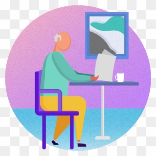 Related For "sick Clipart Man" - Sitting - Png Download
