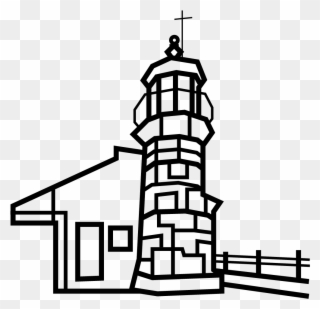 Morecambe Jetty Lighthouse 1 - Illustration Clipart