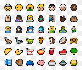 New Emoji Included In This Build - Nouveaux Emojis Ios 11 Clipart