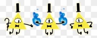 Bill Cipher From Gravity Falls , Png Download - Gravity Falls Bill Cipher Blue Fire Clipart