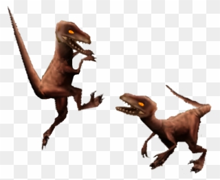 Velociraptor Deinonychus Compsognathus - Animal Figure Clipart