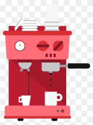 Free Online Beverage Machine Coffee Machine Vector - Cartoon Clipart