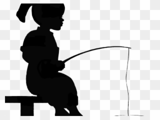 Fishing Clipart Fishing Derby - Girl Fishing Silhouette Png Transparent Png
