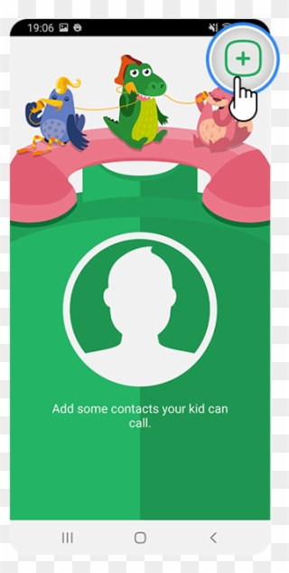 Add Contacts To Let Children Make Voice Calls - Cartoon Clipart