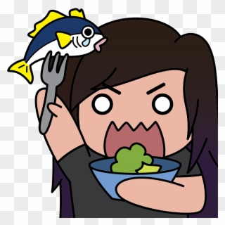 Finally Got A Chance To Work On My New Emote Yumm Eat - Cartoon Clipart
