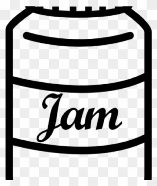 Jam Clipart Jam Bottle - Script Bold - Png Download