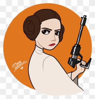 Princess Leia Clipart Chibi - Princess Leia Clipart - Png Download