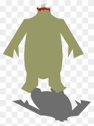 Headless Zombie - Illustration Clipart