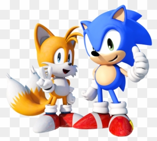 And Tails By - Sonic And Tails Png Clipart