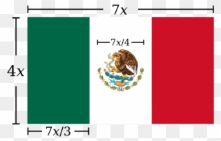 Bandeira Mexico Png - Mexico Flag Size Clipart