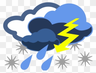 Nice Weather Clip Art - Stormy Weather Clip Art - Png Download