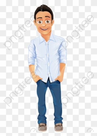 Cartoon Male Png - Handsome Man Cartoon Character Clipart