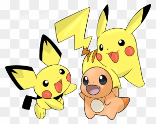 To Us Baby Bulbasaur Baby Squirtle Baby Charmander - Pikachu Pichu And Eevee Clipart