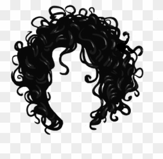 Curly Hair Logo Png Clipart
